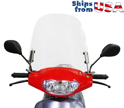 #ad MMG Scooter Windshield Transparent Acrylic 3mm Thick with mounting hardware $40.90