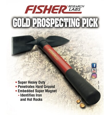 #ad Fisher Gold Prospecting Pick with Built In Magnet **Brand New Item** $44.99