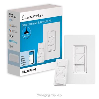 #ad Lutron P PKG1W WH R Caseta Wireless Smart Lighting Dimmer Switch and Remote Kit $69.95