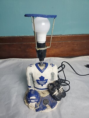 #ad Toronto Maple Leafs Desk Lamp Measures 12quot; High Without Shade Tested Works Fine $37.99