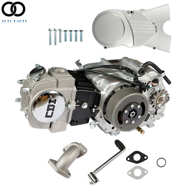 #ad 4 Stroke 125cc Motorcycle Engine Single Cylinder Silver For Honda CRF50F XR50R $203.83