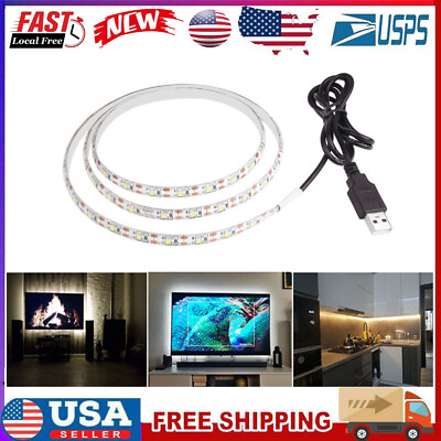 #ad 1M DC 5V USB LED Strip Light 3528 SMD Flexible TV Backlight Lamp Tape Waterproof $8.88