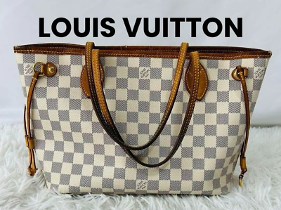 #ad LOUIS VUITTON Damier Azur Neverfull PM White Tote Bag N51110 $529.90