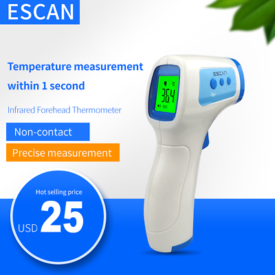#ad ESCAN Infrared Thermometer Non contact Digital Laser Infrared Temperature Gun $12.00