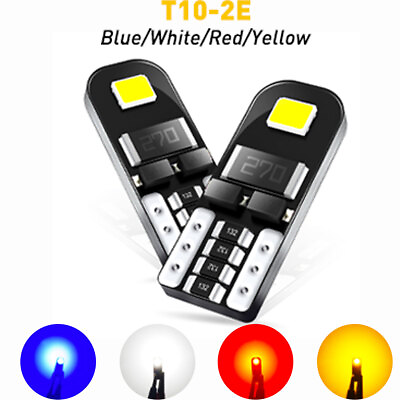 #ad 10x T10 AUXITO LED License Plate Light Bulb 8000K Super Bright Blue 168 2825 194 $9.49