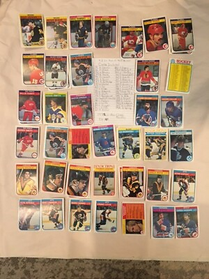 #ad O Pee Chee Hockey 1982 Cards LOT of ALL 48 see list some duplicates EX NM $32.00