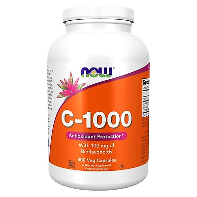 #ad NOW FOODS Vitamin C 1000 500 Veg Capsules $41.39