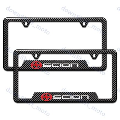 #ad For SCION Carbon Fiber Look License Plate Frame ABS X2 New $18.80