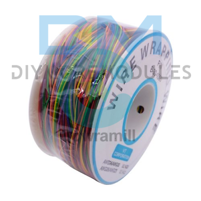 #ad 30AWG Test Wrapping Cable Wire 280M B 30 1000 8 Wire Colored Insulation $12.52
