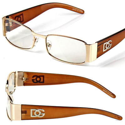 #ad #ad New Mens Womens DG Clear Lens Rectangular Eye Glasses Classic Fashion Nerd Greek $8.95