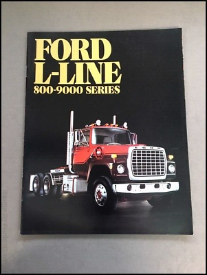 #ad 1983 Ford L line 800 to 9000 Series Semi Truck 12 page Sales Brochure Catalog $12.76