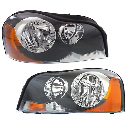 #ad Headlight Set For 2003 2014 Volvo XC90 Left and Right With Bulb 2Pc $245.72