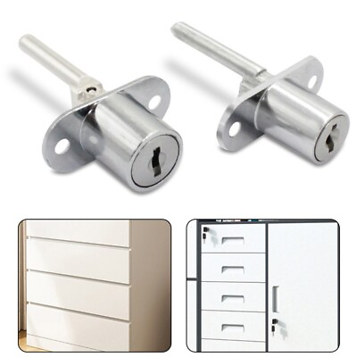 #ad Reliable Zinc Alloy Door Lock for Garage Cabinets Chrome Plated Keys Provided $7.87