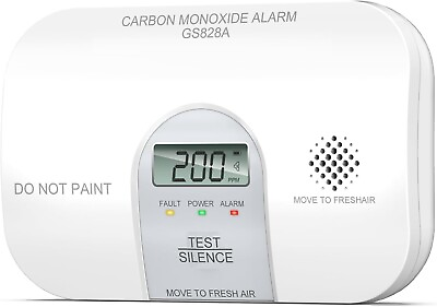 #ad SITERWELL 10 Year Carbon Monoxide Detector Alarm LCD Digital Display for House $20.99