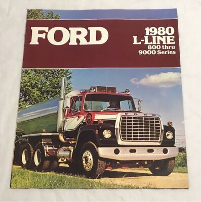 #ad 1980 Ford L Line 800 9000 Series dealer sales brochure $8.00