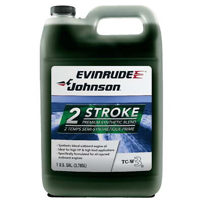 #ad #ad Evinrude Johnson Outboard Synthetic Blend 2 Stroke Engine Oil 1 Gallon. NEW. US $33.00
