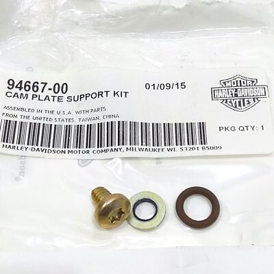 #ad NEW Genuine Harley Cam Plate bolt screw Kit Twin cam 88 94667 00 $12.00