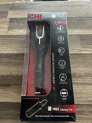 #ad CHI Spin N Curl Ceramic Rotating Curler 1quot; W $22.99