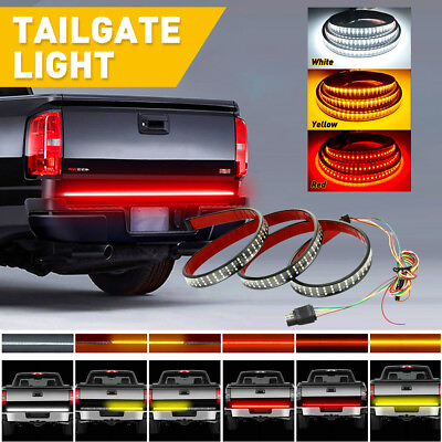 #ad Triple Row Tailgate Light Bar 48quot; LED Strip Car Truck Accessories $19.99