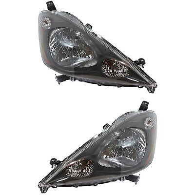 #ad #ad Headlight Set Left and Right For 2009 2014 Honda Fit Base DX LX Model $178.55