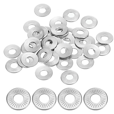 #ad 50Pcs Belleville Washers M3x8mm Stainless Steel Serrated Conical Washer $6.73