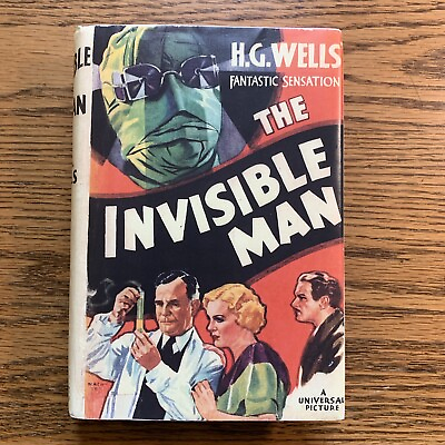 #ad The Invisible Man First Photoplay Edition HG Wells Universal Movie 1933 Grossett $500.00