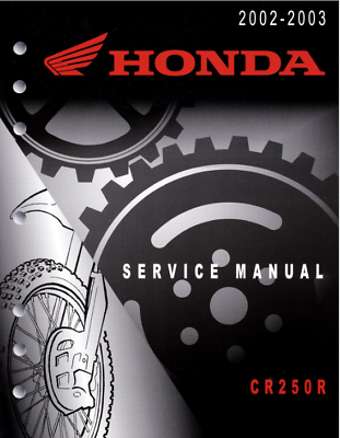 #ad Honda CR250r 2002 2003 Service Shop Repair Manual COMB BOUND $35.00
