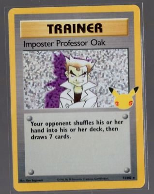 #ad #ad Imposter Professor Oak 73 102 Ultra Rare Celebrations Pokémon TCG Near Mint $1.49