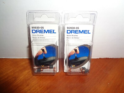 #ad 4 Genuine Dremel Motor Power Tool Brushes #90930 05 2 Pair Factory Sealed $14.95