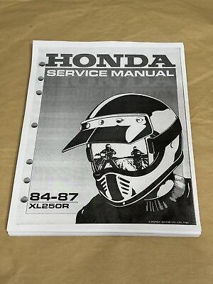 #ad 3 hole Factory Official Service Shop Repair Manual 84 87 Honda XL250R XL250 R $34.39