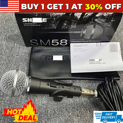 #ad For Shure SM58 Dynamic Vocal Microphone Wired Mic with Switch With Cable US $31.19