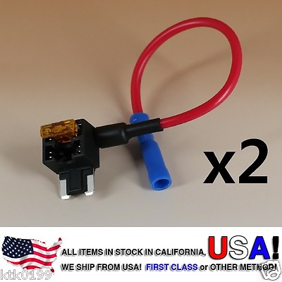 #ad 2 Add A Circuit Standard ATM APS Low Profile Blade Style Fuse Holder Tap 5 AMP $9.99