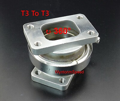 #ad T3 To T3 Turbo Inlet V Band Stainless Steel Rotation Conversion Adapter Flange $59.99