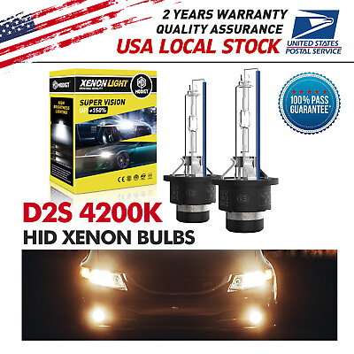 #ad 2x Warm White 4200k 35W HID Xenon Bulbs Headlight For 2013 2015 Acura ILX $18.99
