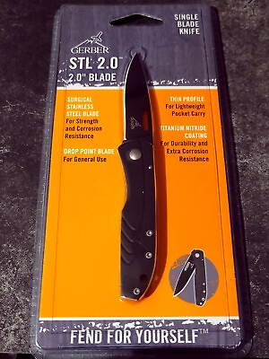 GERBER Knife Stl 2.0 Super Thin Frame Lock $19.99
