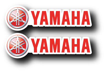 #ad 2X YAMAHA RED DECAL STICKER USA MADE TRUCK VEHICLE FISHING BOATS MOTOR BASS CAR $59.99