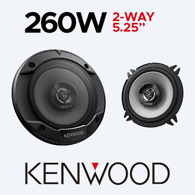 #ad KENWOOD CAR DOOR SHELF COAXIAL SPEAKERS PAIR 260W 2 WAY 5.25quot; 13cm KFC S1366 GBP 24.95