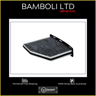 #ad Bamboli Cabin Air Filter For Vw Golf V Caddy Passat Jetta Carbon 1K1 819 653 A $45.50