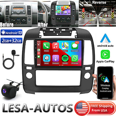 #ad Android 13 Car Stereo Carplay Radio Carplay For NISSAN Frontier NAVARA 2006 2012 $157.99