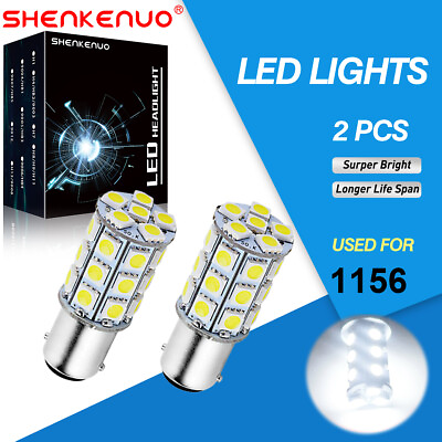 #ad LED 1156 Reverse Light Backup Super Bulbs Bright White 6000K BA15s 4000LM $14.94