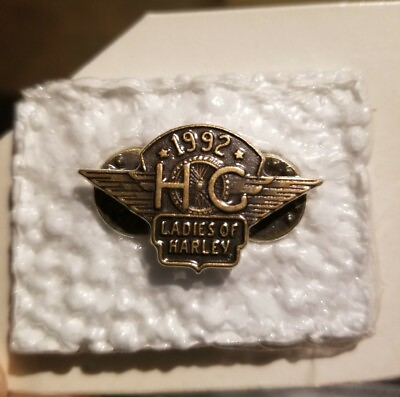 #ad #x27;Ladies of Harley#x27; Harley Davidson Ownership Group 1992 Pin $9.99