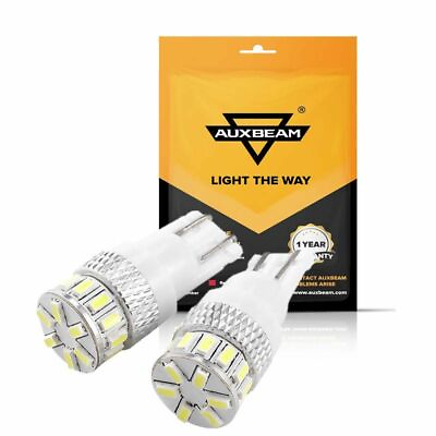 #ad AUXBEAM T10 18 SMD 3014 Super White LED Light Bulbs 192 168 194 W5W 2825 158 $12.99