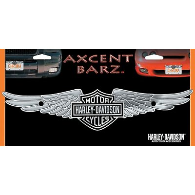 #ad #ad Harley Davidson License Plate Accent Bar amp; Shield with Wings 2quot; x 11 1 2quot; $14.49