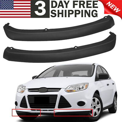 #ad Pair Front LeftRight Bumper Lower Valance Molding Trim For Ford Focus 2012 2014 $21.39
