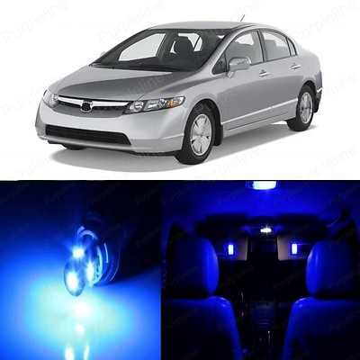 #ad 8 x Blue LED Lights Interior Package For Honda CIVIC 2006 2012 Pry TOOL $11.99