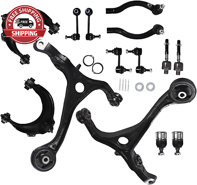 #ad 14Pc Suspension Kit Upper amp; Lower Control Arm Ball Joint Sway Bar Link Tie Rod E $260.63