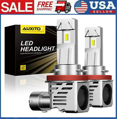 #ad 2x H11 LED Headlight Combo Hi Low Beam Bulbs Kit Super White Bright Lamps 6500K $35.99