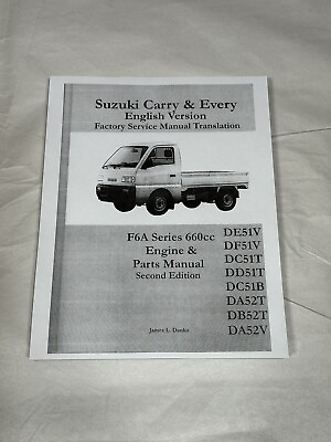 #ad Suzuki Kei Truck Van Carry Every F6A 660cc Engine Service Shop Repair Manual $79.99