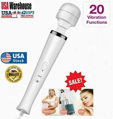 #ad Multispeed Handheld Massager Vibrating Massage Body Therapy Motor 20 Speed $17.89