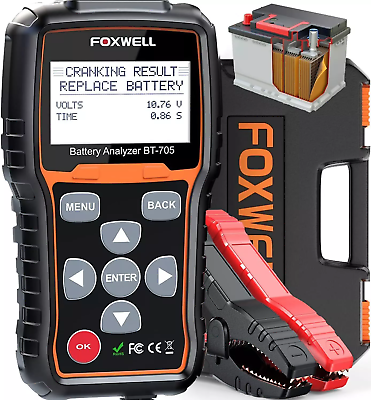 #ad #ad Foxwell BT705 Auto 12V amp; 24V Truck Car Battery Load Tester amp; Charging System $98.99